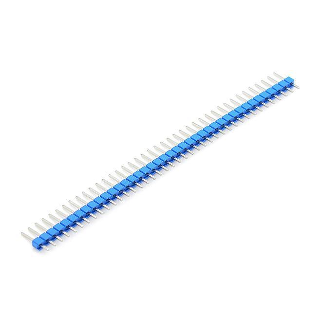 Colorful Single Row Straight Pin Header 2.54mm Pitch 1×40P Electronic Connector 100pcs Lot