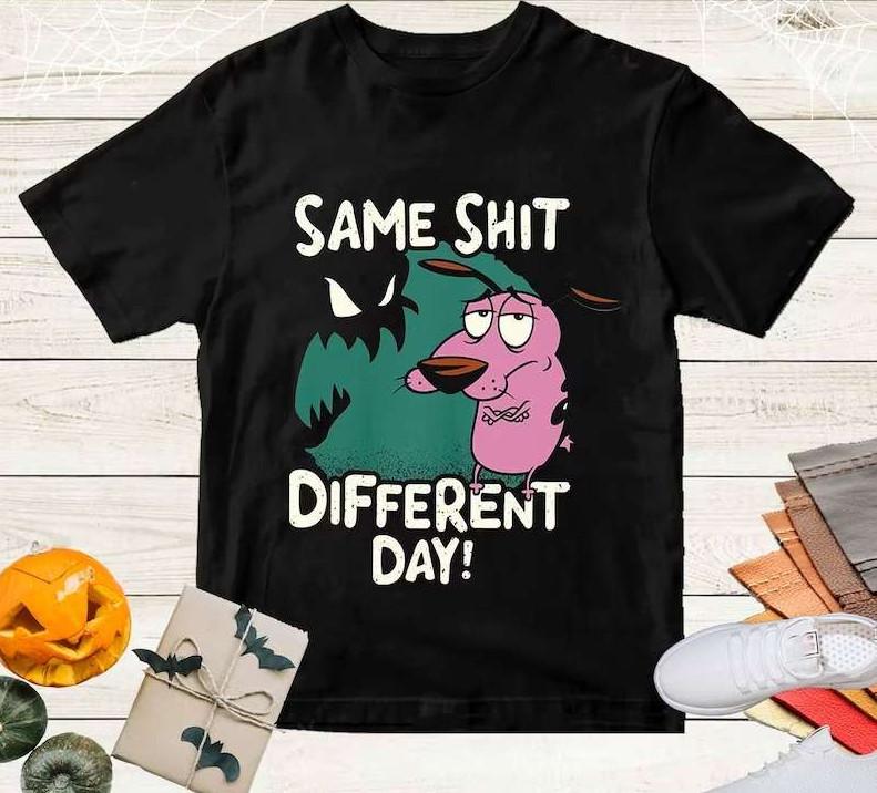 Футболка  Кураж - трусливый пёс  Унисекс XXXL