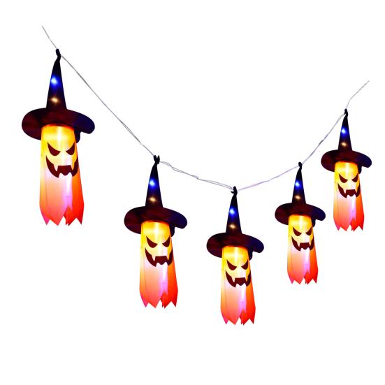 Yousheng Halloween Light Up Hanging Ghost Decoration Spooky LED Ghost Light for Indoor Front Porch Yard Bedroom Decor