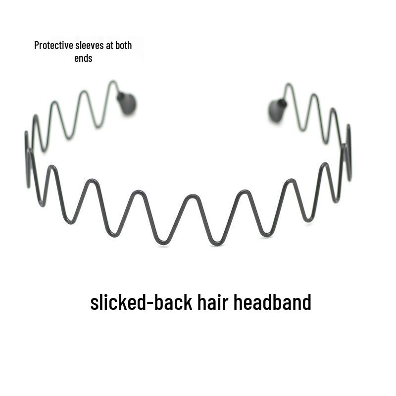 Men's Korean Sporty Invisible Wave Hairband Hairpin