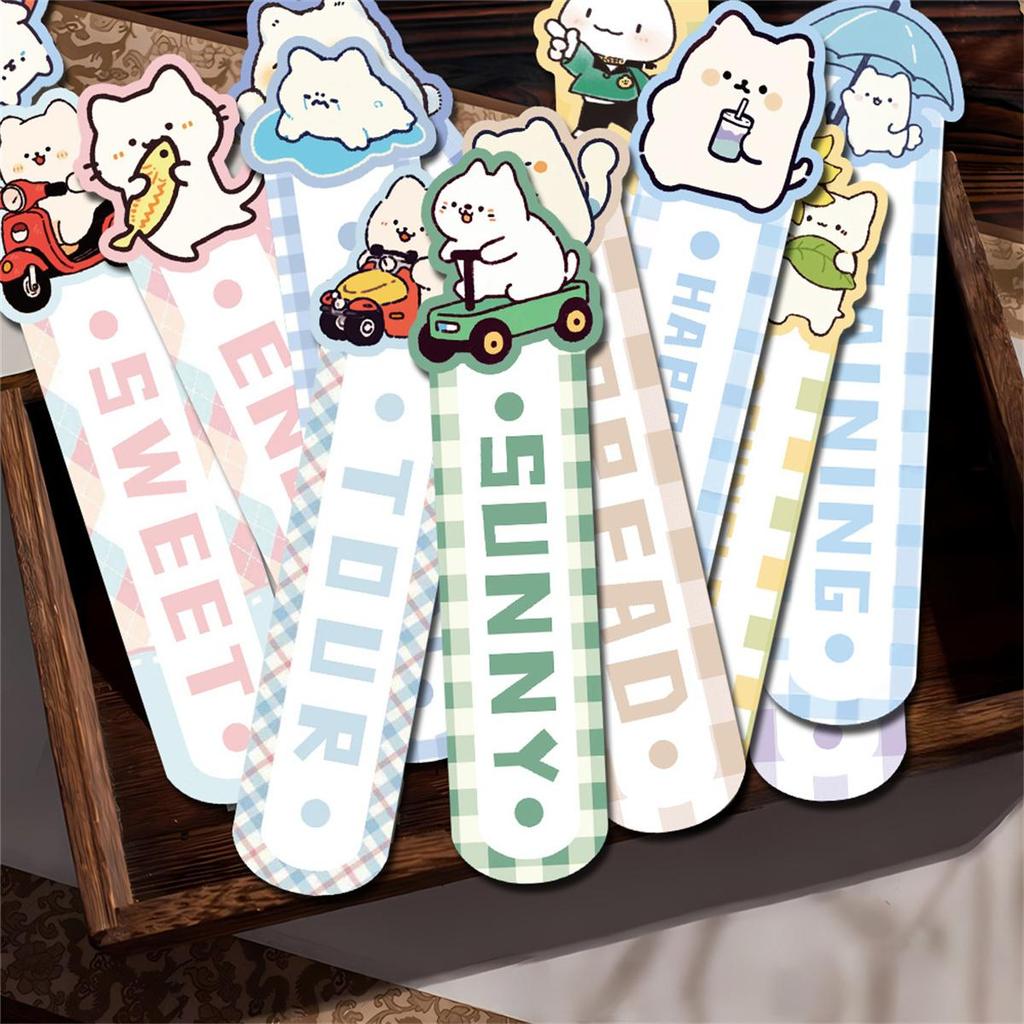 30pcs Cartoon Bookmarks, Cute Creative Reading Paper Bookmark For Diy Paper Book Decorations & Reading Markers