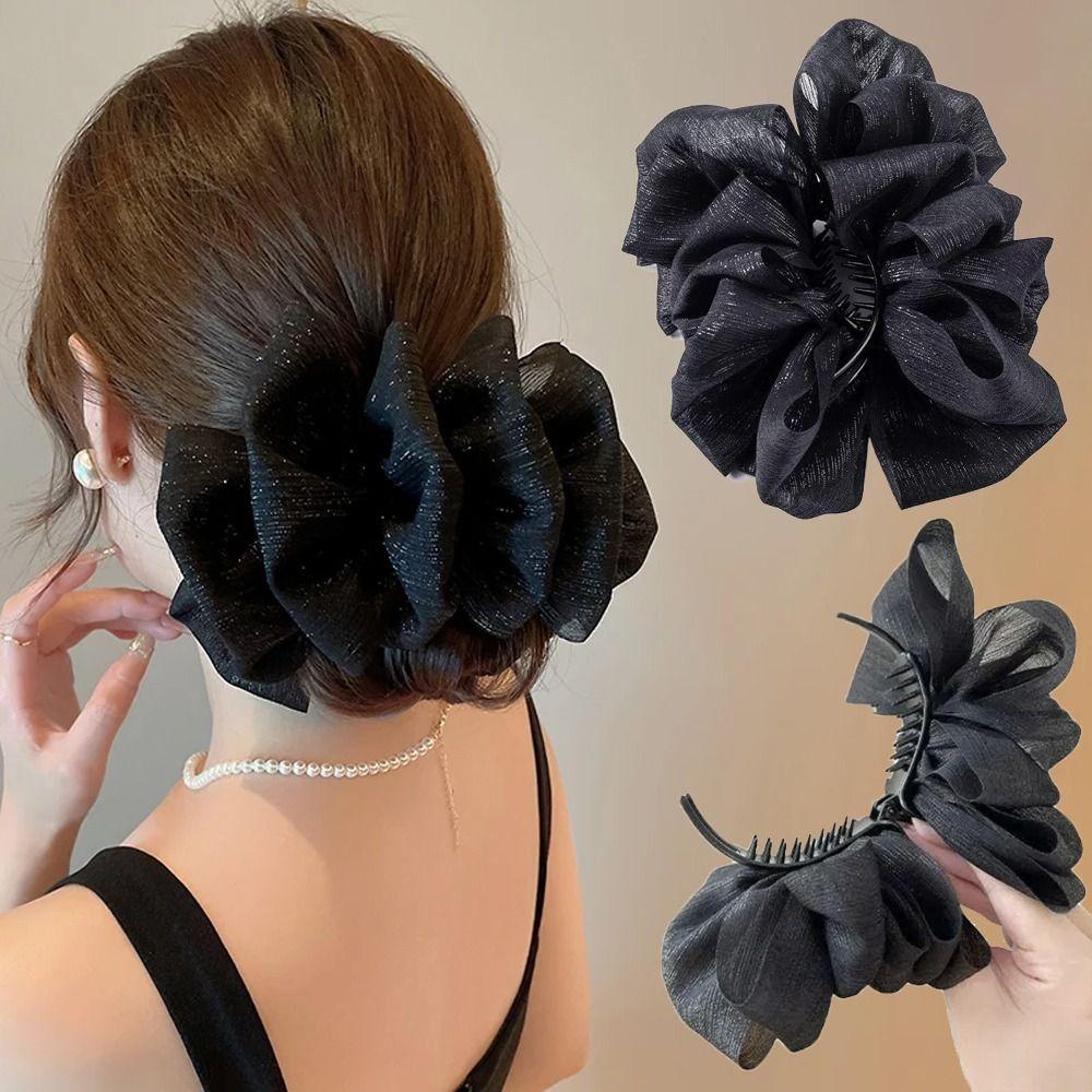 Elegante Haarspangen Luxus Pferdeschwanzhalter Trendige Duttfrisur Haarspange Frauen Mädchen Haarschmuck