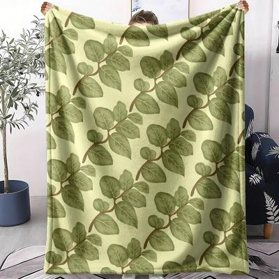 Jungle Fashion Throw Soft Flannel Throw Summer AC Blanket Lightweight Cool Nap Blanket for Sofa Bed Couch Travel