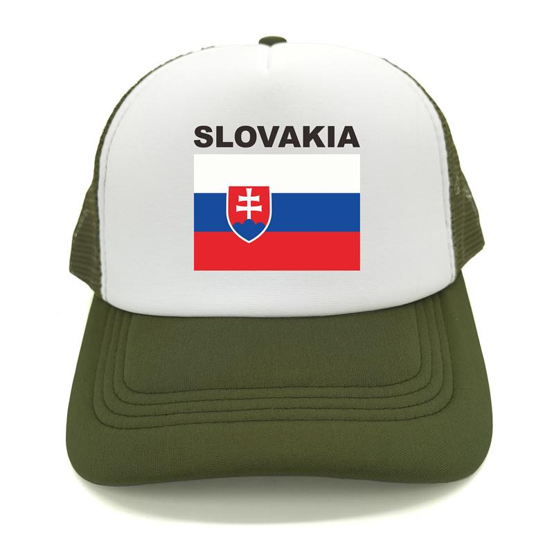 Slovakia Trucker Cap Summer Unisex Cool Country Flag Hat Baseball Caps Unisex Outdoor Mesh Net Caps