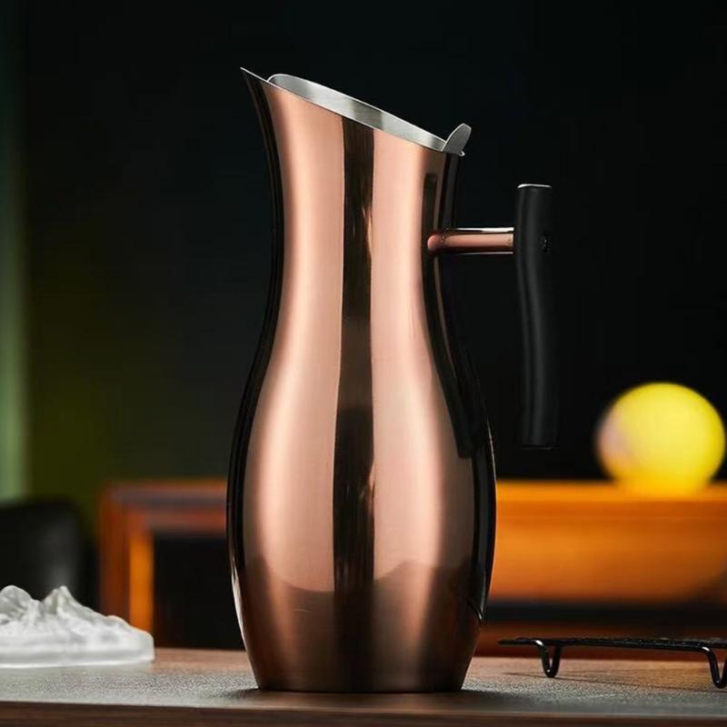 Kitchen Cold Water Wine Juice Jugs Stainless Steels Water Pitcher Jugs Cold Drinking Pitcher for Serving Water, Iced Teas