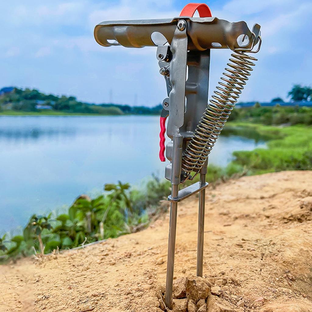 Rustfritt Stål Automatisk Stangstøtte Fiske Havstang Løftestøtte Fjærstøtte Havstangstøtte Jordspyd Tårn