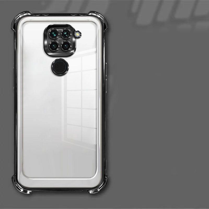 For Xiaomi Redmi Note9 4G Case Redmi Note 9 Phone Case Shiny Glitter Plating Silicone Camera Lens Soft Back Cover