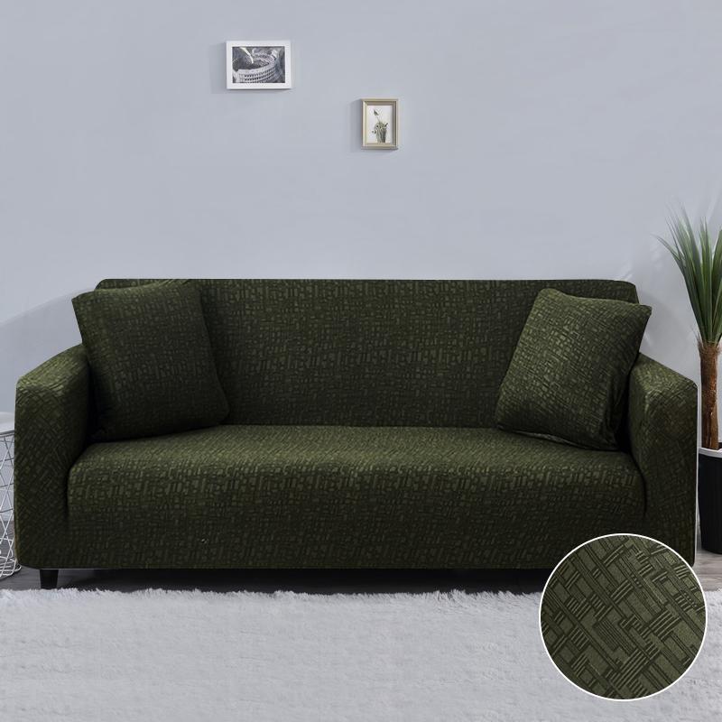 Texture Pattern Sofa Covers For Living Room All-Inclusive Elastic Chair Couch Corner Sectional Sofa Cover Furniture Slipcover