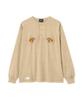 Schott SOUVENIR LS T-SHIRT, Tiger Face T-Shirt, Men's, Size Small, 040, Beige, 782-4230016