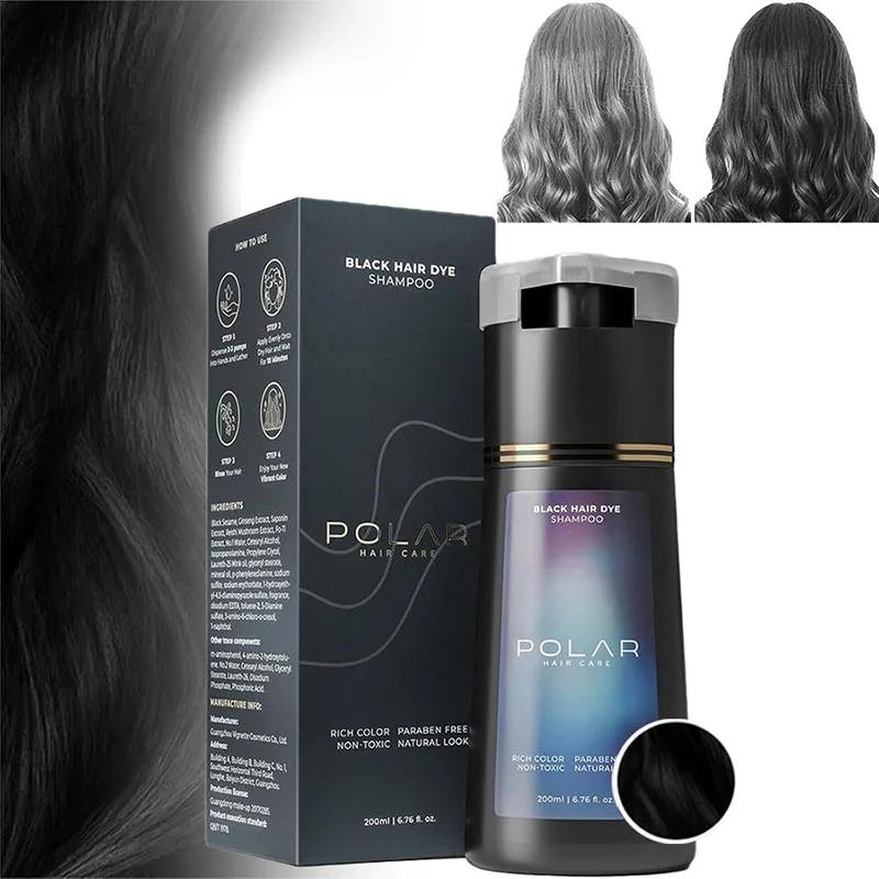5 Colors Hair Dye Shampoo Black Hair Color Dye Hair Shampoo Cream Instant Dye Shampoo Men Women Moisturizing and Repairing Hair