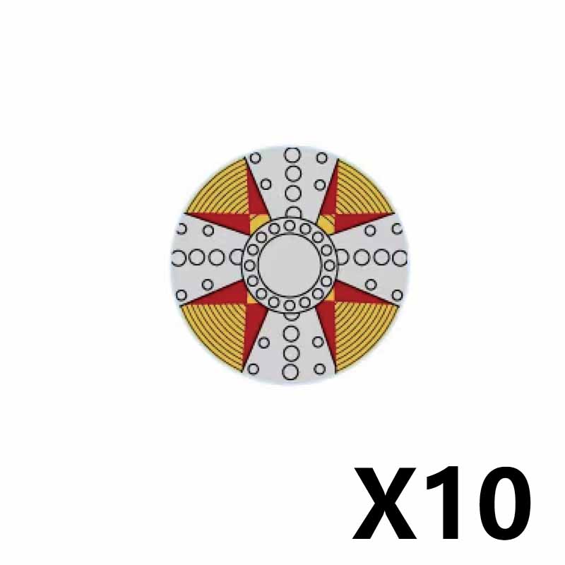Middle Ages Empire Flag Pole Building Blocks Military Castle Lion Teutonic Knight Soldier Figures Roman Warrior Sheild Brick Toy