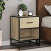 Vidaxl Bedside Table, Sonoma Oak, 40X31X50 Cm, Wood-Based Material