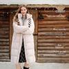 Women's Puffy Mid-Length Hooded Down Jacket