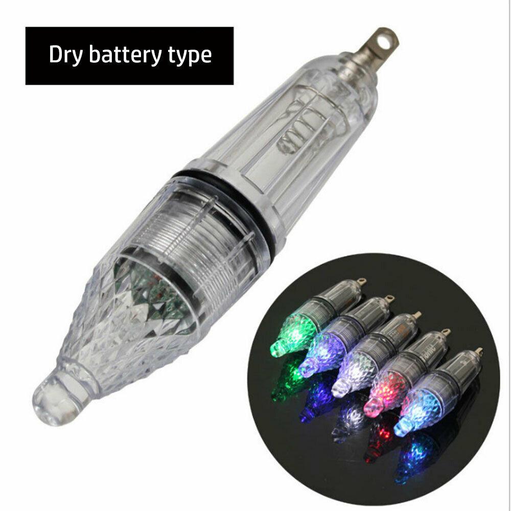 12cm Multicolor Mini LED Deep Drop Underwater Flash Lights Deep Sea Bottom Fish Lure LED Lamp Fish Light Night Fishing Lights