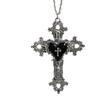Gothic Rose Cross Pendant Necklace With Alloy Chain For Women Summer 2026