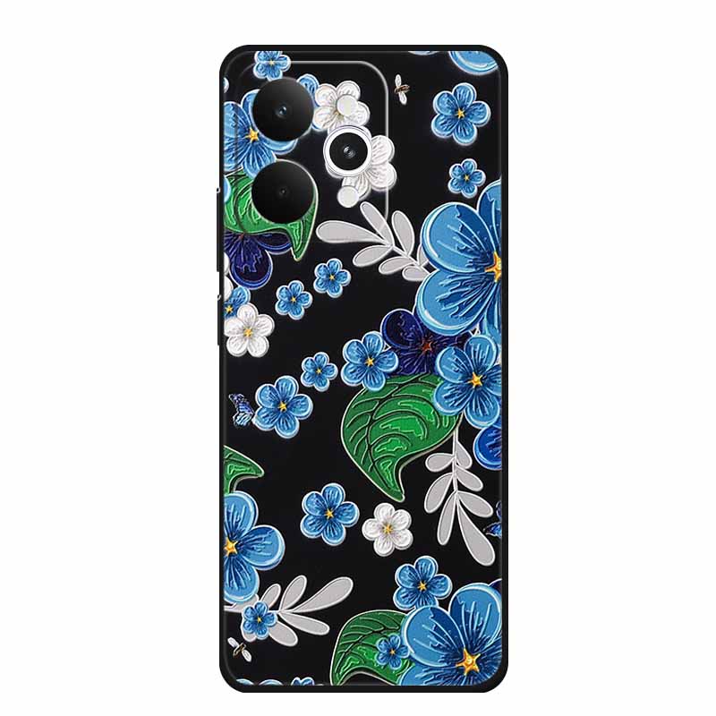 3D Emboss Case For Realme 15 Pro Phone Case Realme15 Pro Flowers Silicone Soft Coque Funda For Realme 15 Pro Back Cover Case Bag