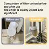 High Density Faucet Filter, Splash Proof Cotton Pouch Kit, Tap Cartridge with Sediment Barrier, Fine Fiber Mesh Purifier, Kitchen Accessories for Home