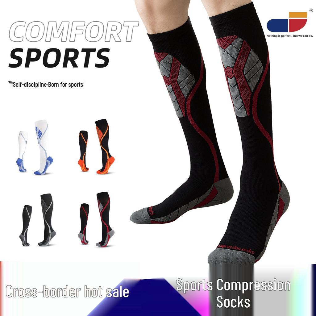 Kniehohe Sport-Kompressionssocken: Bequeme Druckunterstützung für das Laufen