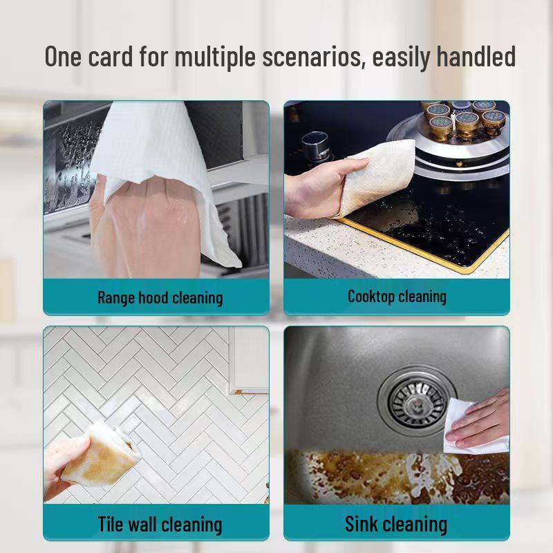 Extra Large Thickened Kitchen Wipes for Oil and Stain Removal - Economical Pack