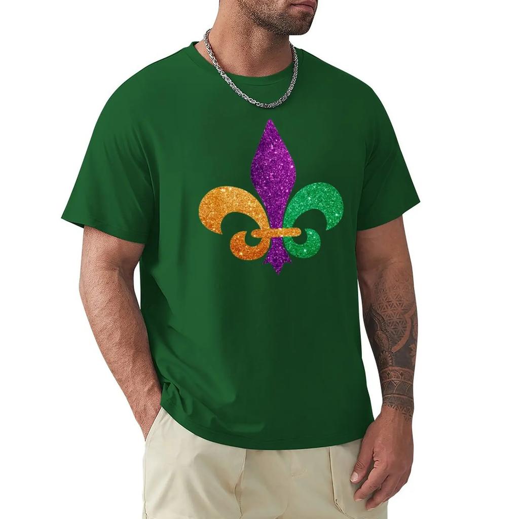 Mardi Gras 2020 - Fleur De Lis Mardi Gras T-Shirt plus size tops quick drying t-shirt Short sleeve tee men