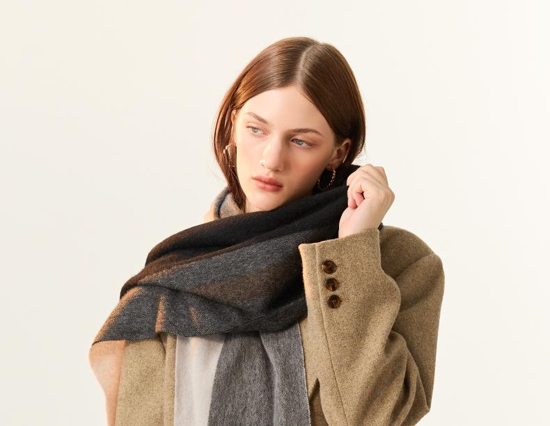 ELLE 100% Cashmere Scarf for Women