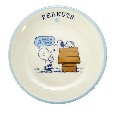 PEANUTS Snoopy 15.5 Plate (HAPPY COLOR) Blue Japan NEW