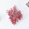10Pcs DIY Red Berry Branche Realistic Christmas Tree Pendant Ornament Fake Plant  Party Supplies