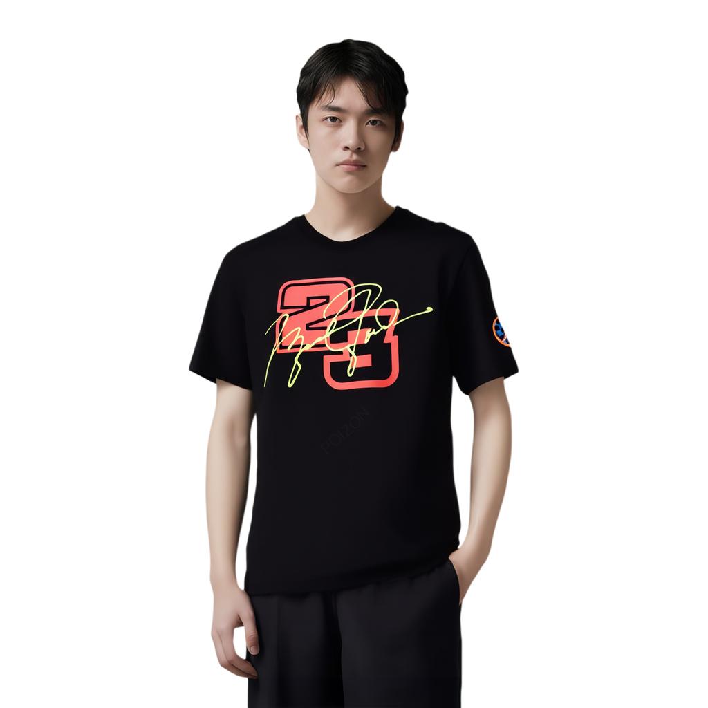 Jordan DNA Graphic Print Crew Neck Short Sleeve T-Shirt Men Tops Black DQ6065-010