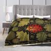 William Morris Bird  Flannel Blanket Autumn  Warm Bedding Throws For Kids Home Decor Fashion Bedspread Sofa Bed Cover