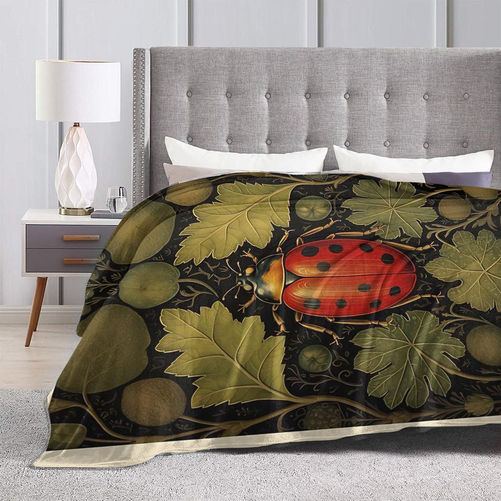 William Morris Bird Flannel Blanket Autumn Warm Bedding Throws For Kids Home Decor Fashion Bedspread Sofa Bed Cover