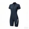 Womens 1.5mm Full Body Wetsuit Snorkeling Swimming Surfing Warm Water Diving Short Sleeve Shorts
