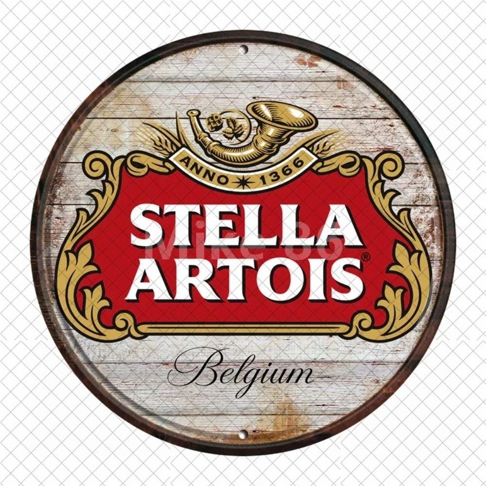 Segno in Latta Metallico Birra Decorazione Murale 20x30cm