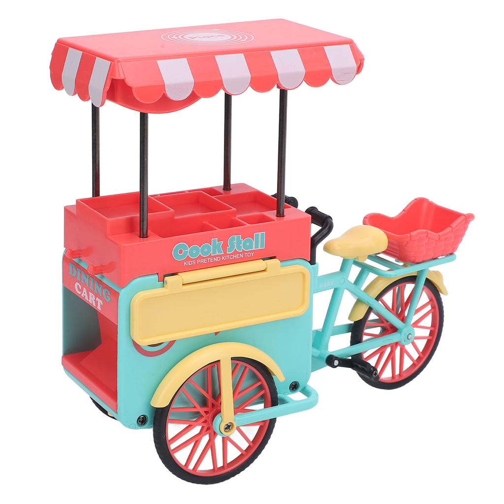 1:10 Scale Food Tricycle Playset Colorful Detailed Educational Cute Food Trike Playset for Girls