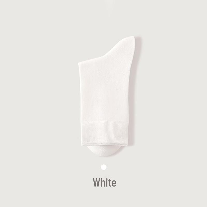 

Женские осенне-зимние хлопковые носки средней длины – однотонные, впитывающие пот, дышащие, антибактериальные, дезодорирующие One Size