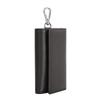 Lychee Grain Leather Tri-Fold Key Holder and Coin Purse Wallet