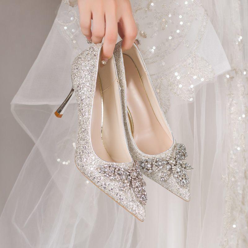 2025 New Niche Design Comfortable High Heels Women's Beautiful Pointed Head Shallow Mouth Thin Heel Women's Single Shoes