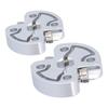 2Pcs Hex Clamping Hub High Hardness Wear Resistant Durable Easily Install High Speed Shafts