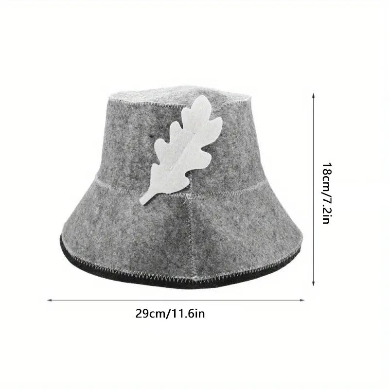 1Pcs Felt Head Protection Bath Anti Heat Free Size  Style Shower Cap Sauna Hat Sauna Vaporarium Accessories