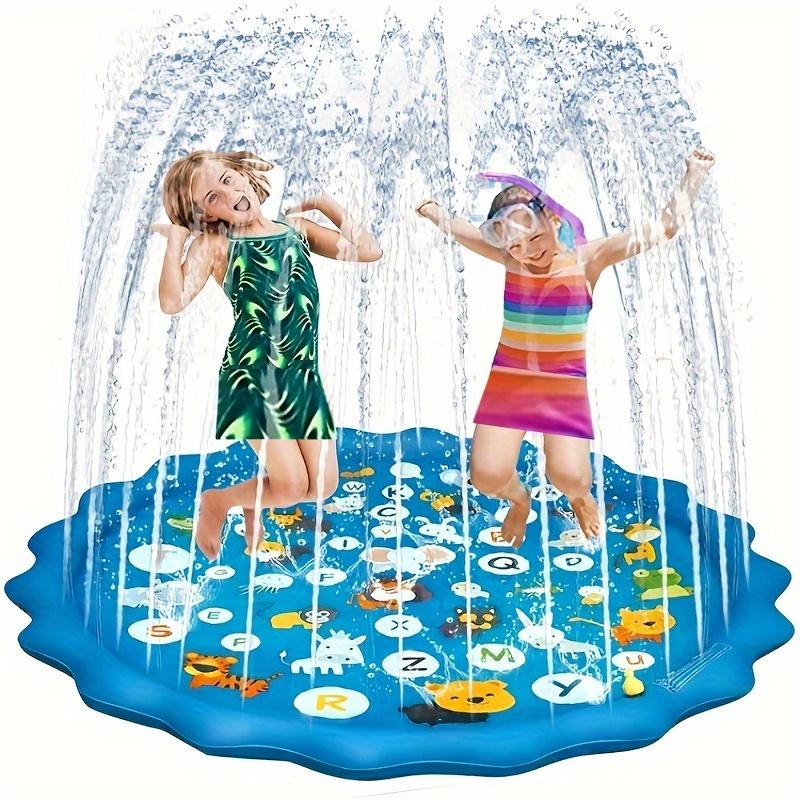 Summer children's water play toys, water sprinkling MATS for boys and girls aged 3, 4 and 5, and interactive water play toys for pets in the garden