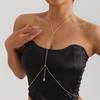 European and American Jewelry, Fashion Creative Colorful Crystal Chest Chain Waist Chain Women, Sexy Bikini Hottie Body Chain