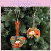 Creative Wooden Christmas Tree Decorations With Cartoon Style For Holiday Scene Decor