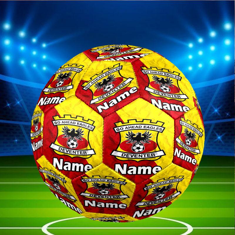 Custom Name Personalized Go Ahead Eagles Print Size 5 Soccer Ball Training & Match Football, for Team, Kicking, Gift for Football Enthusiasts