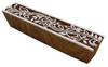 Indian Wood Decorative Handcarved Wooden Textile Stamp Floral Printing Block