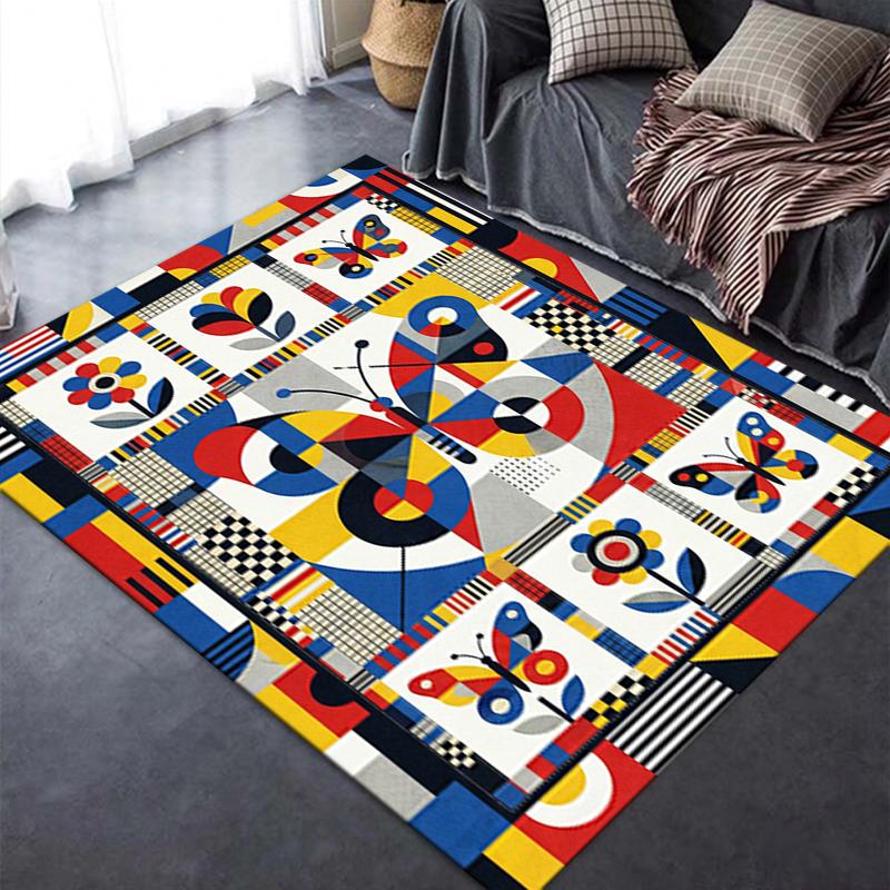 2025 New Modern Butterfly Carpet Rug for Living Room Bedroom Home Sofa Decoration,Kids play Non-slip Floor Mat73