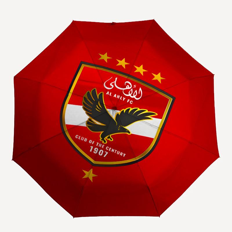 1pc Al Ahly FC Umbrella, Sun Protection, And UV Shielding. It Has Eight Sturdy Ribs for Outdoor Use And Perfect As a Holiday Gift