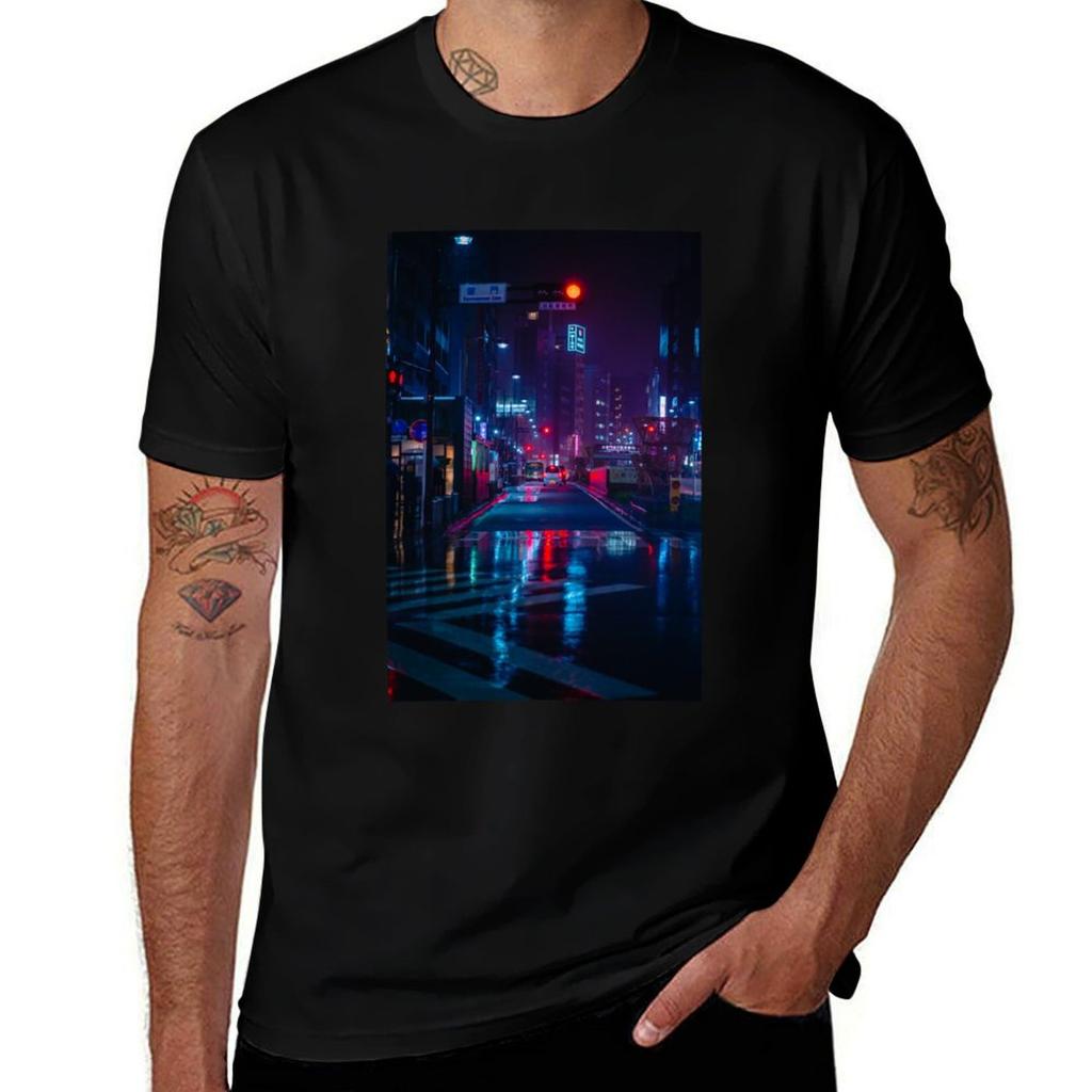 Tokyo - A Neon Wonderland T-Shirt Plus Size Quick Dry Sports Tee