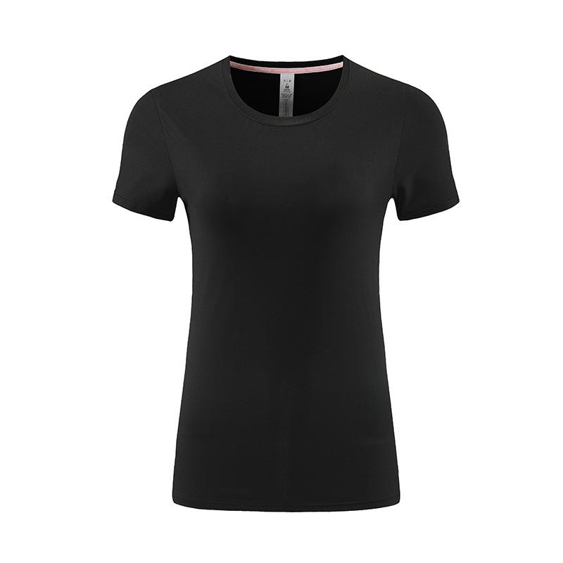 

Women s Summer Quick-Dry Breathable T-Shirt: Short Sleeve Running & Yoga Top XL чорний