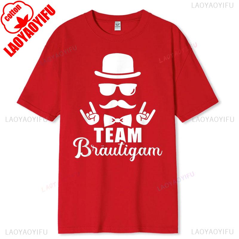 Stag Night Tshirt Team Groom Jga Cotton Short Sleeve Casual New Arrival Breathable For Unisex Bachelor Party Printed Patterned Tee