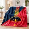 Red Bull Racing Bedruckte Flanelldecke Warmer Komfort Tagesdecke für Innenbereich Heimdekoration