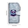 Cool Panda Print Wallet Fashion Casual Long Purse for Women Portable Multi Card Slot Zipper Pocket Handheld Bag